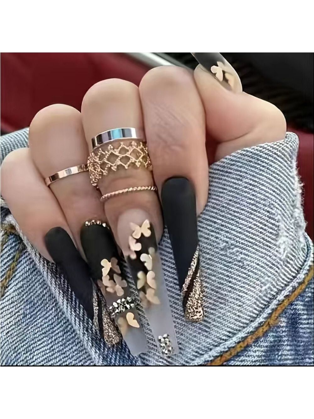Madame Butterfly - Nail Junkie - full artificial nail set